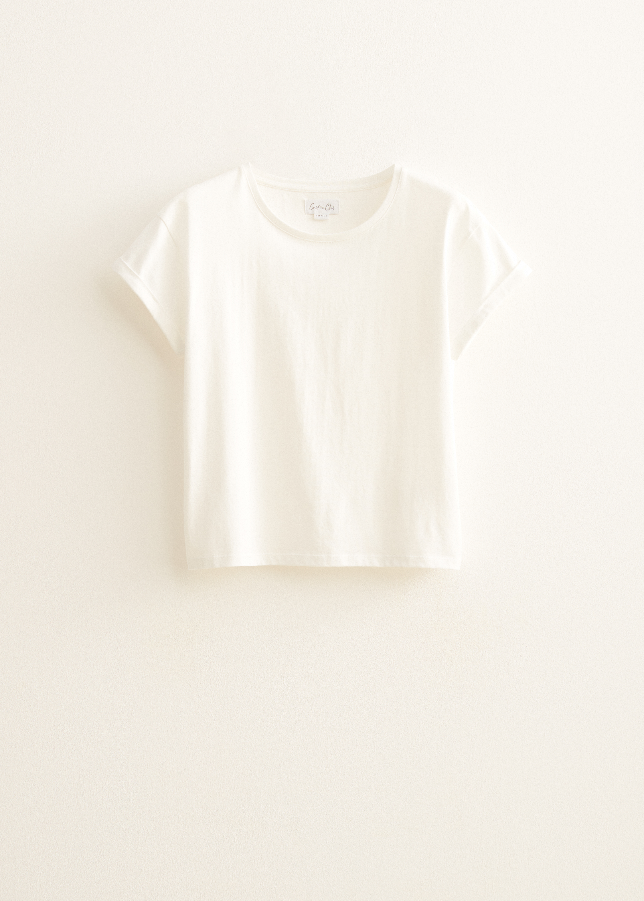 off white cotton t shirt