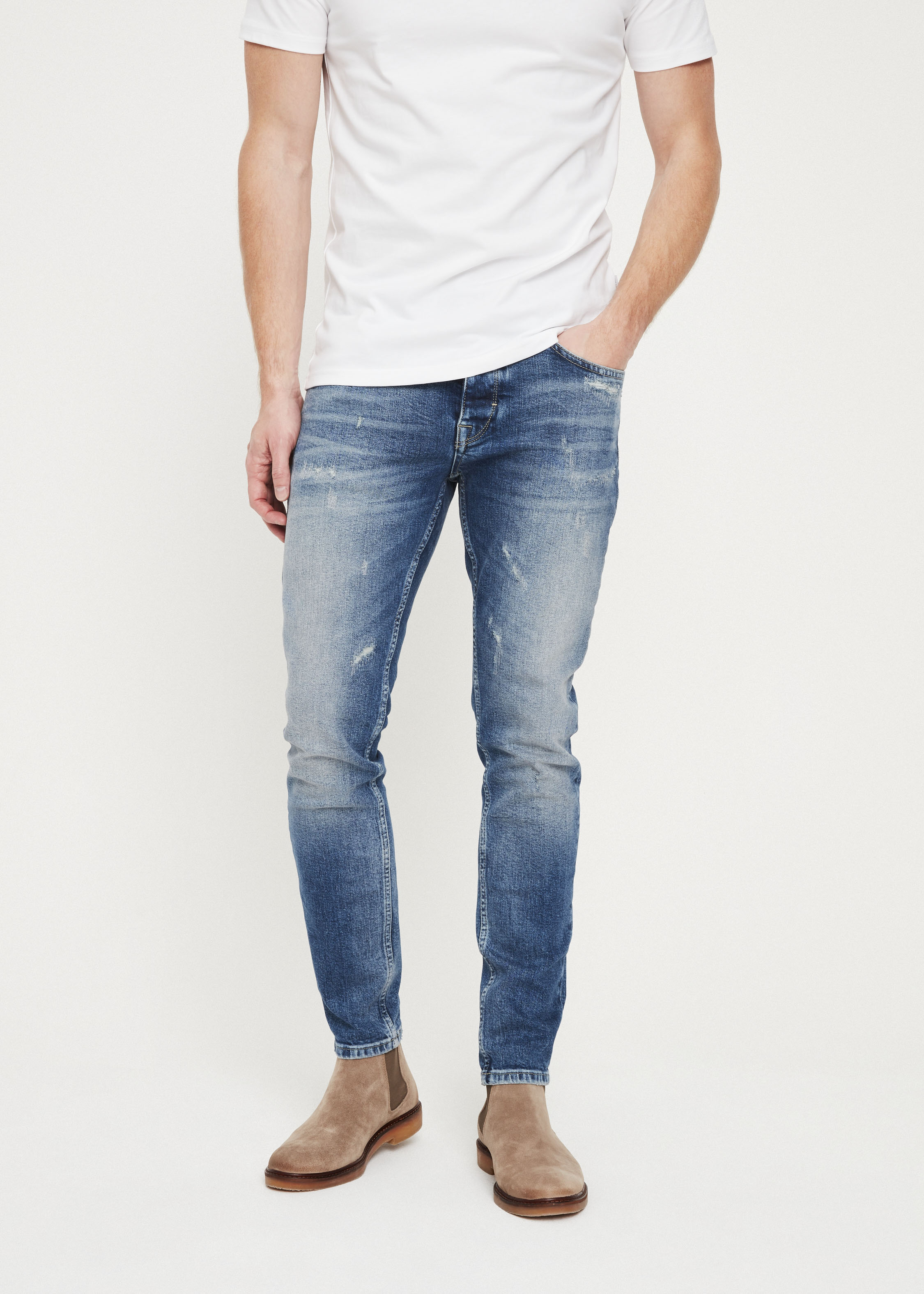 best slim fit tapered jeans