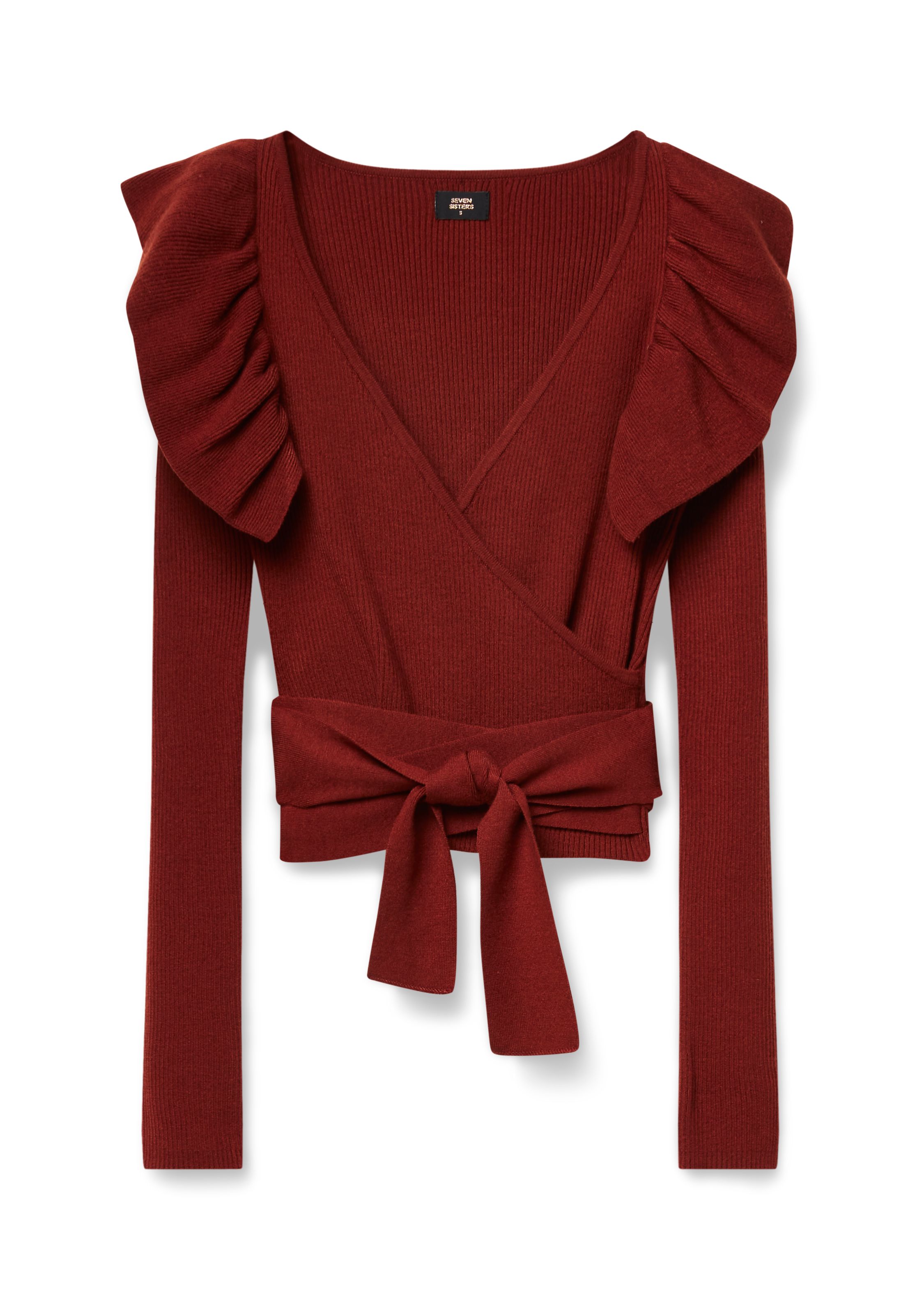 Ruffle Wrap Cardigan
