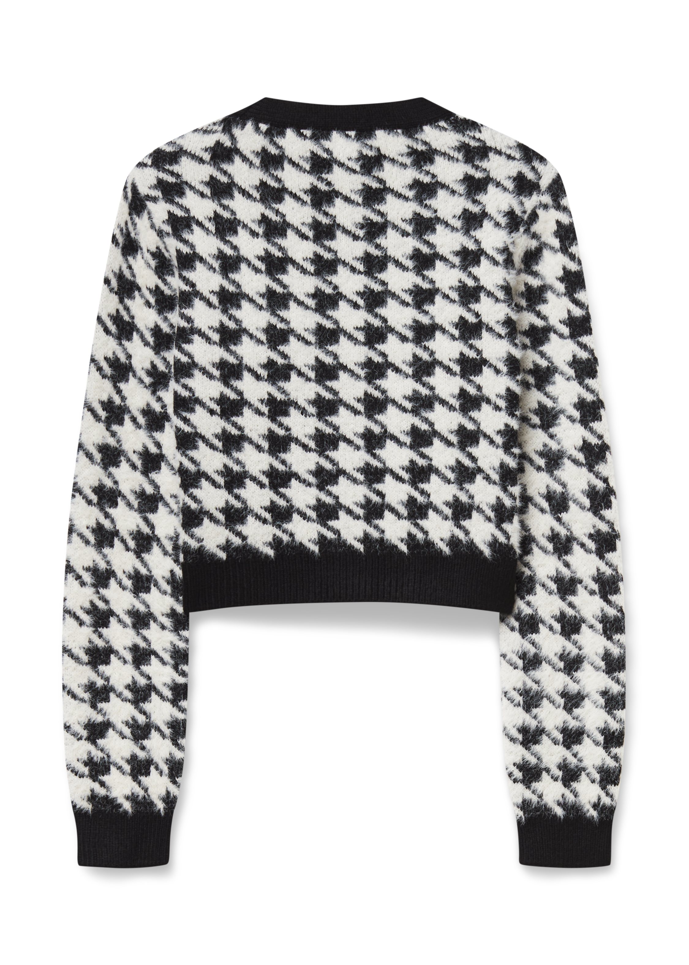 houndstooth cardigan long