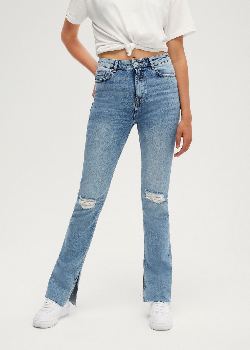 April High Rise Straight Jeans - blauwusedmiddle