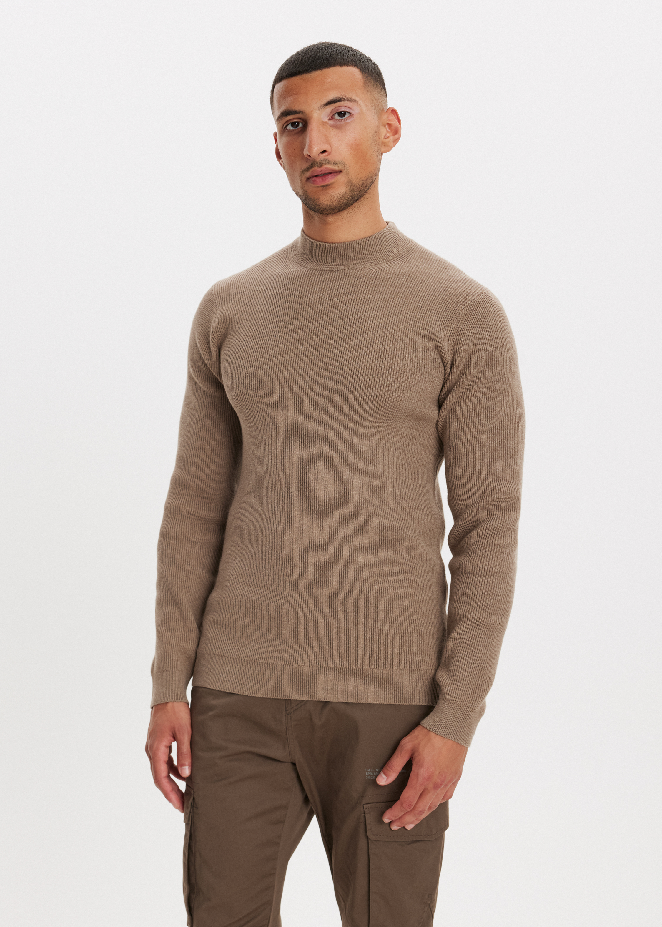 Trui met structuur bruin (TAUPE) The Sting