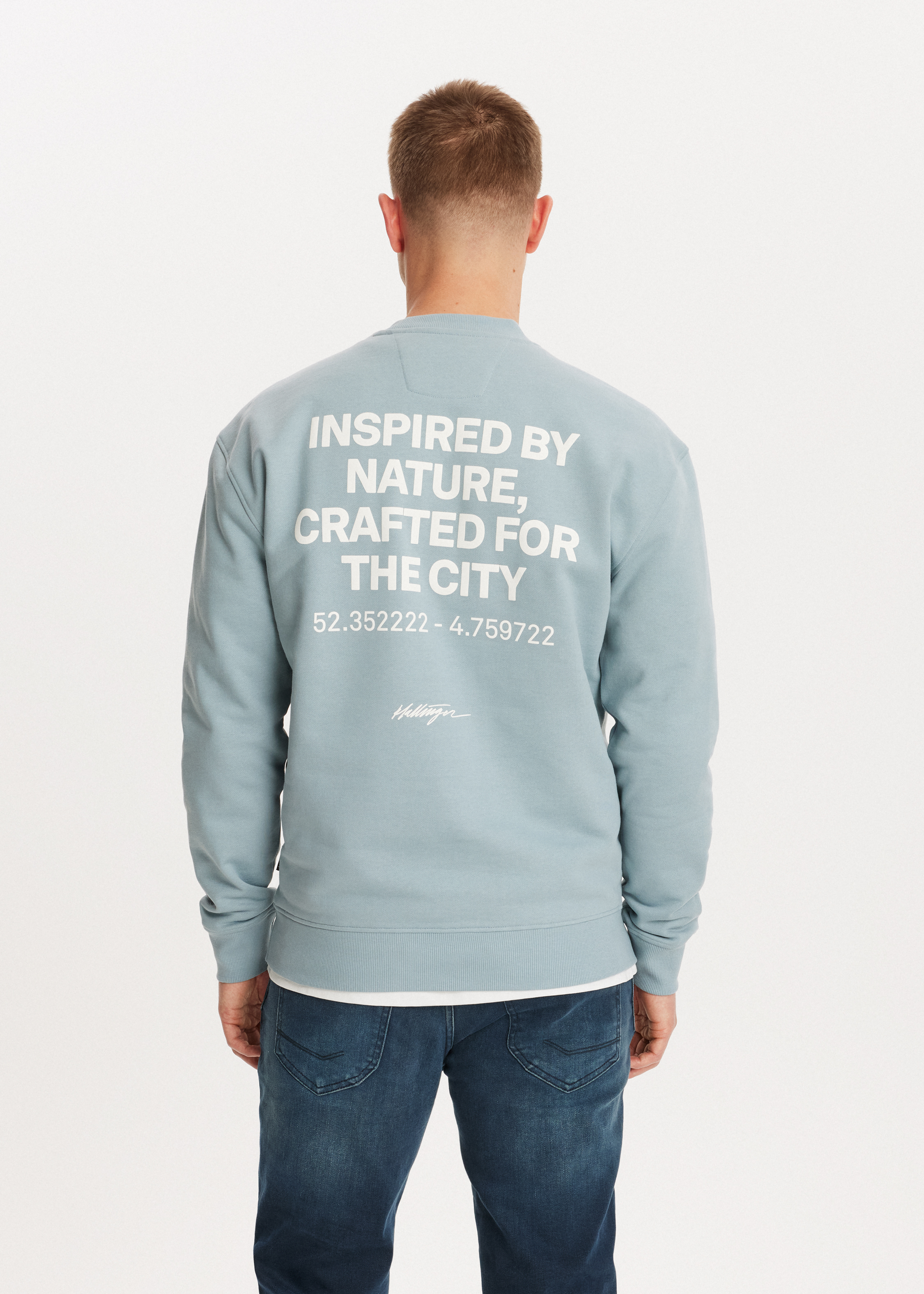 Sweater met print trademark