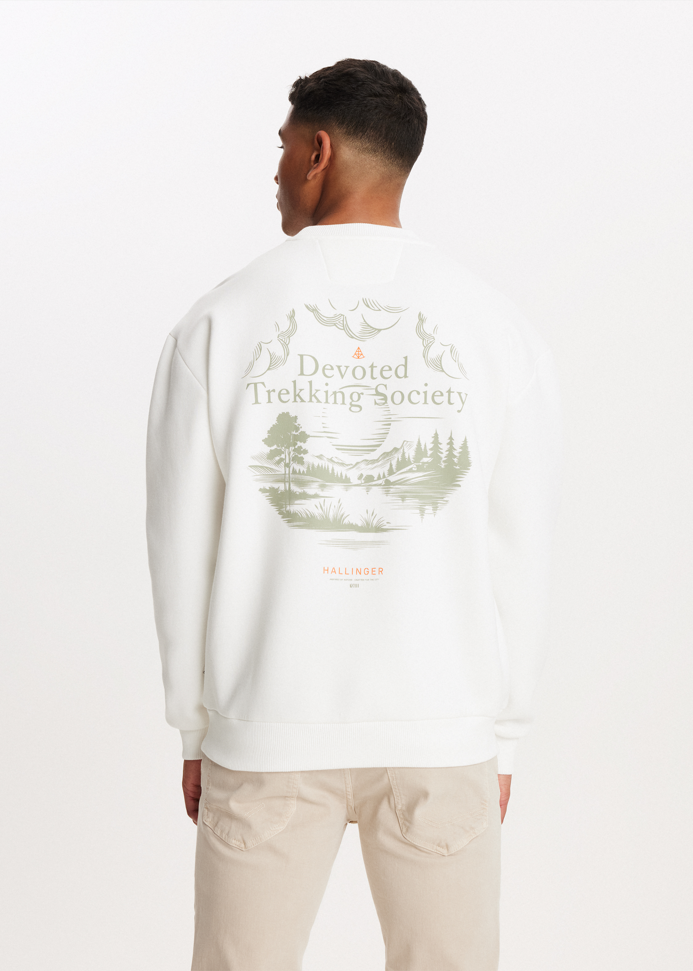 Sweater met print society