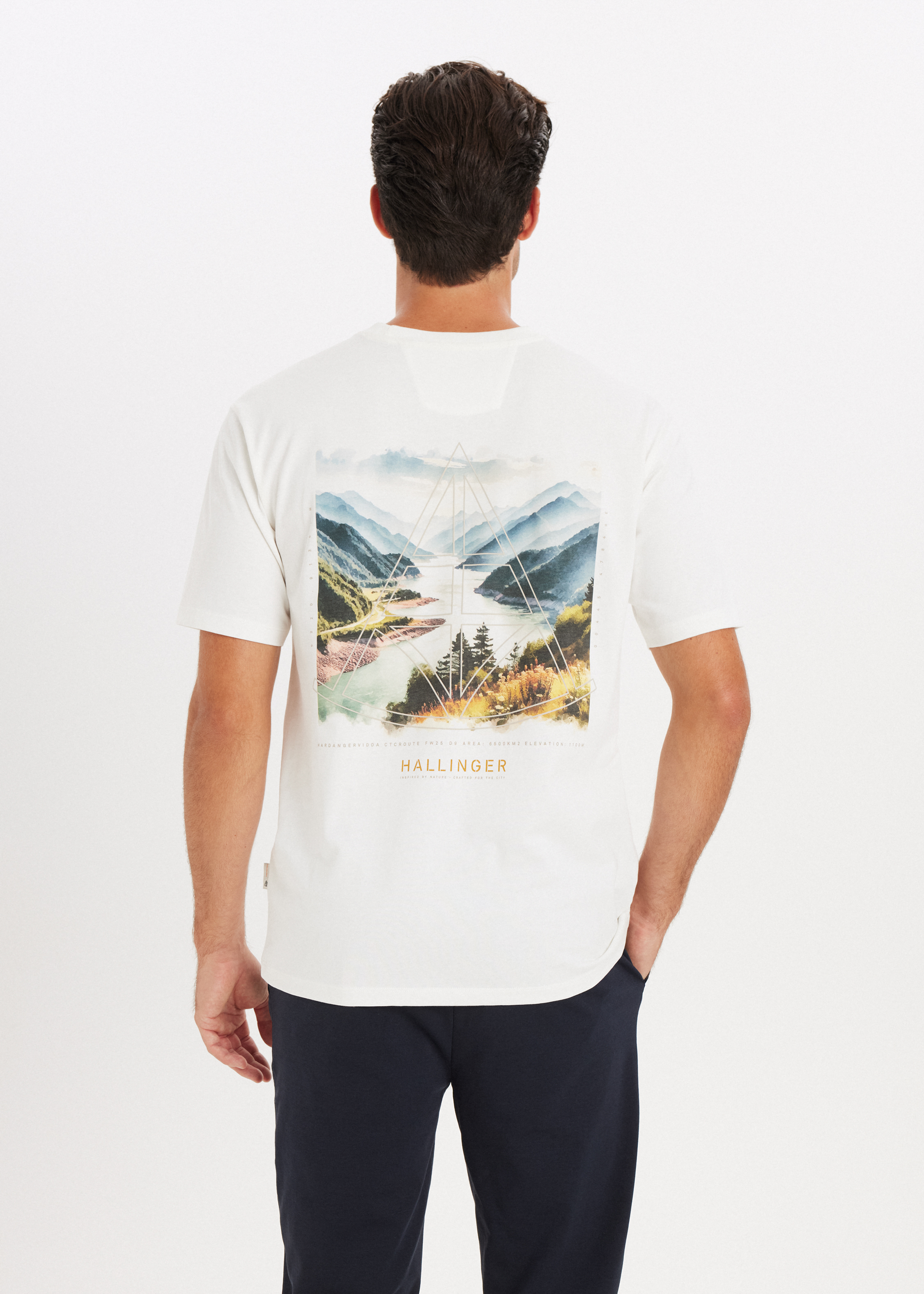 T-shirt met print rivier off-white The Sting