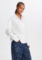Blouse met strik, wit, large