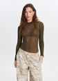 Glitter mesh body, donkergroen, large