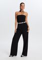 Strapless jumpsuit, zwart, large