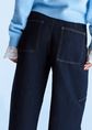 Balloon jeans, indigo, large