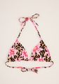 Triangel bikini top met print, meerkleurig, large