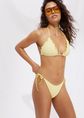 Geruit bikini broekje, lichtgeel, large