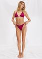 Bikini broekje met wavy structuur, rose, donker, large