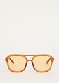 Gekleurde zonnebril, oranje, large