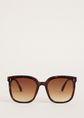 Retro zonnebril, bruin, large