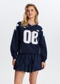 Varsity sweater, donkerblauw, large