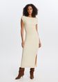 Jersey maxi jurk, creme, large