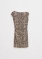 Mini jurk met structuur, meerkleurig, large
