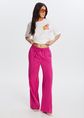 Linnenmix pull-on broek, rose, hot, large