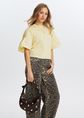 Tas met studs, donkerbruin, large