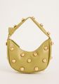 Tas met studs, lichtgroen, large