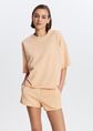 Sweat T-shirt, peach, licht, large