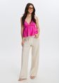 Wijde broek met ajour, wit, off-white, large