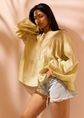 Flowy blouse, groen, olijf, licht, large