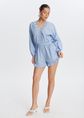 Gestreepte playsuit, blauw, large
