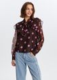 Blouse met ruffles, meerkleurig, large
