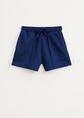 Short met streep, donkerblauw, large