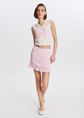 Mini rok met ruffles, lichtroze, large