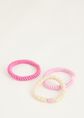 Haarelastiekjes set, rose, large
