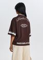 Jersey T-shirt, donkerbruin, large