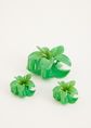 Haarclip set bloem, groen, large