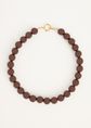 Bold beads ketting, donkerbruin, large