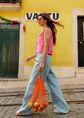 Baggy jeans, blauw, used light, large
