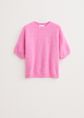 Trui korte mouwen, rose, large