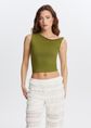 Twisted mesh top, camou groen, large