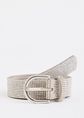 Riem met strassdetails, zilver, large
