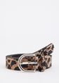 Leopard strass riem, meerkleurig, large