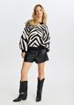 Faux leather short, zwart, large