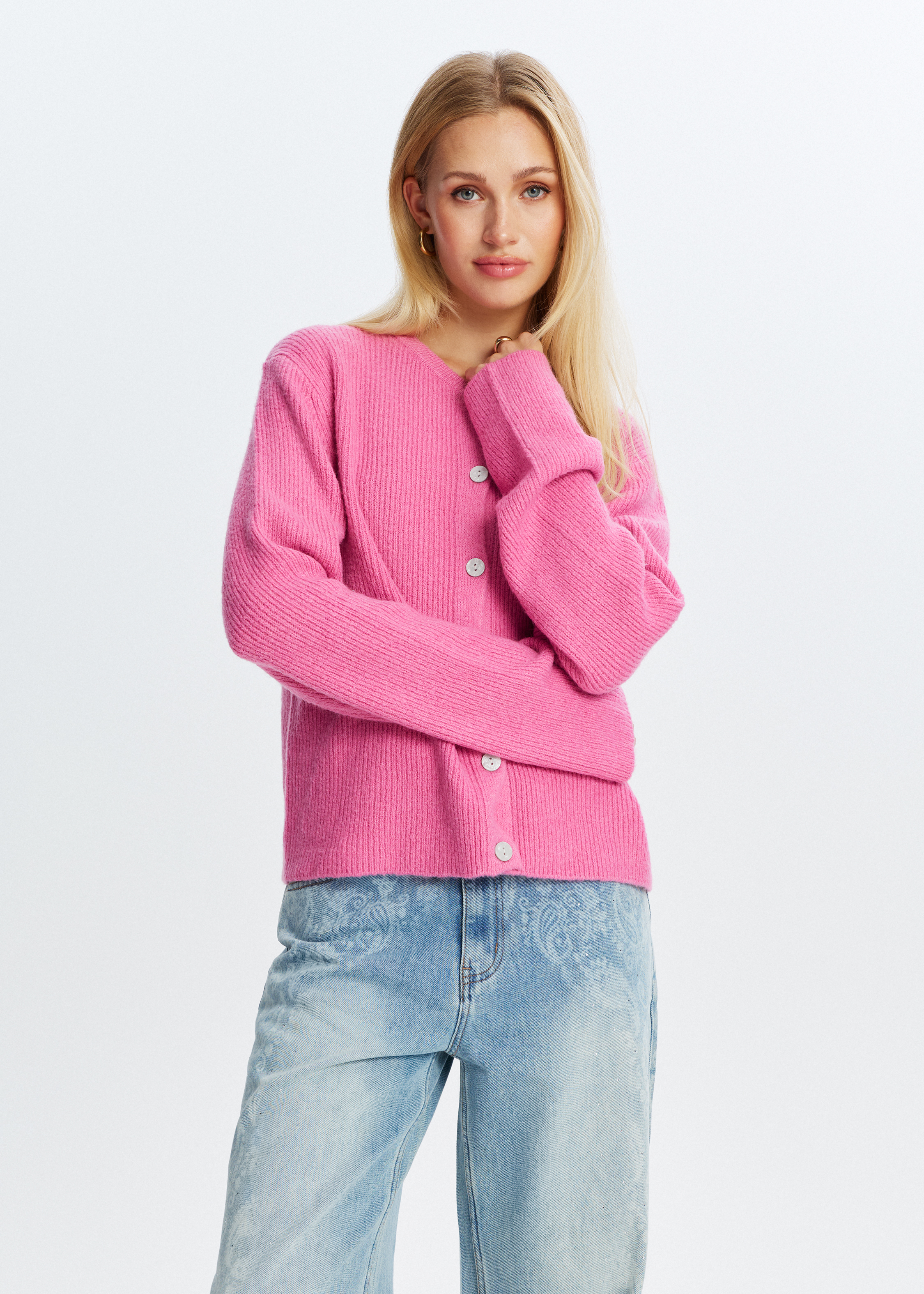 Vest met knoopsluiting