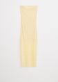Kanten bodycon jurk, lichtgeel, large