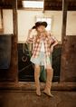 Denim short met wijde pijpen, blauw, used light, large