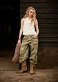 Cargo broek, groen, army, large