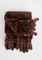 Fluffy leopard sjaal, meerkleurig, large