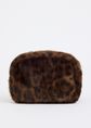 Fluffy leopard etui, meerkleurig, large