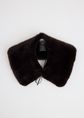 Faux fur kraag, donkerbruin, large