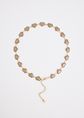 Schakelriem met hartjes, goud, large
