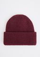 Soft rib beanie, bordeaux, large